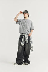 Washed Texture Y2K T-Shirt