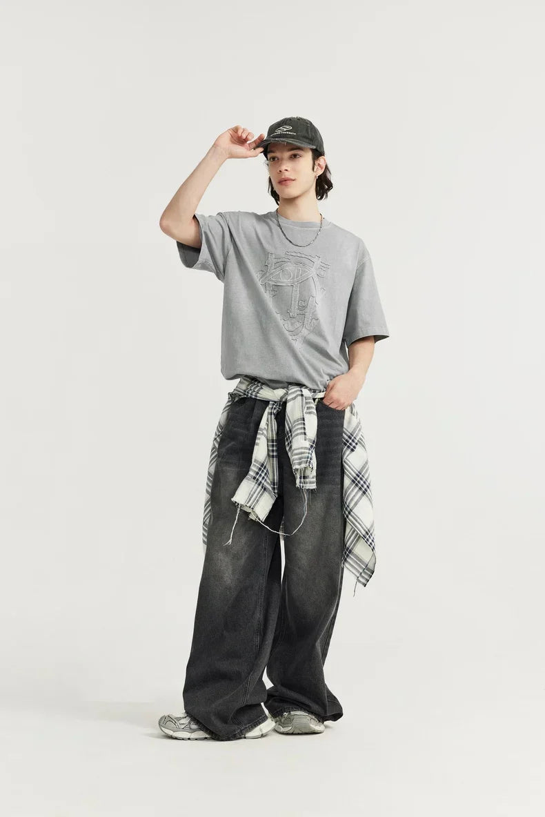 Washed Texture Y2K T-Shirt