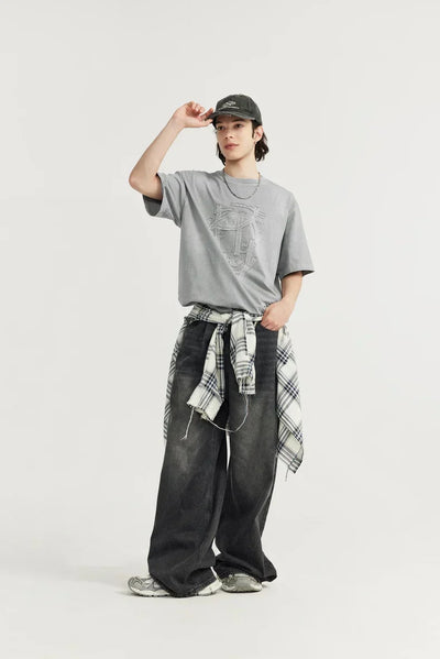 Washed Texture Y2K T-Shirt