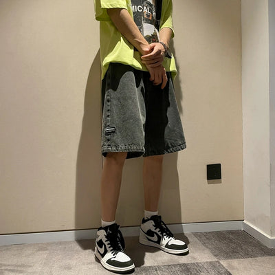 Y2K Wide Leg Wash Shorts