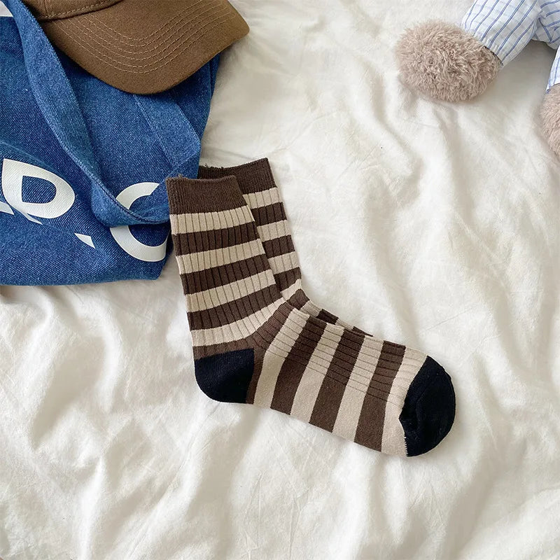 Korean Style Thick Mid-tube Socks