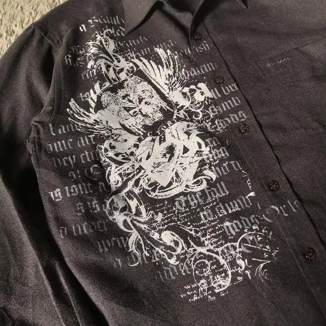 Gothic Black Skull Shirt
