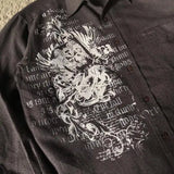 Gothic Black Skull Shirt