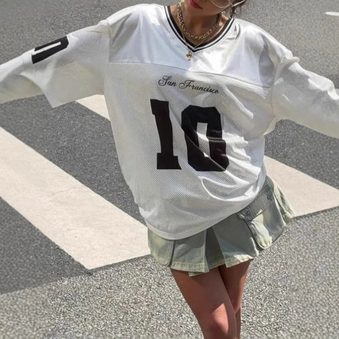 Y2K Spice Girl Letter Printing Casual T-Shirt