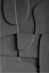 Nordic 3D Effect Geometric Painting Art