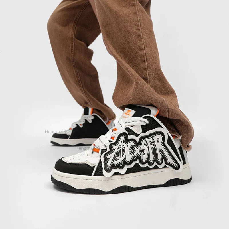 Retro Alphabet School Sneakers