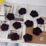 10 Parts Handmade Knitting Wool Crochet Flower Heads