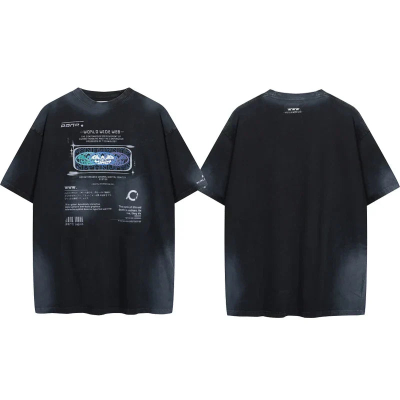 Patchwork Washed T-shirts