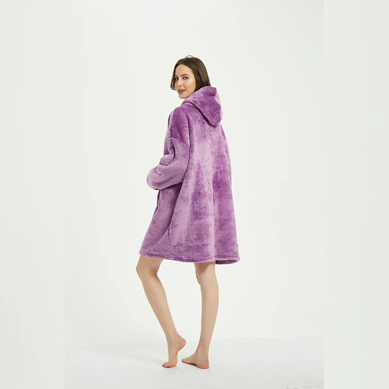 Winter Blanket Hoodie Oversized Sweatshirt