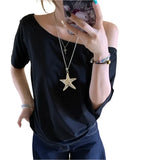 Camiseta de verano casual lisa sencilla