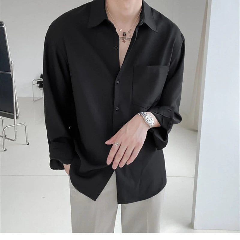 Old Money Long Sleeve Korean Shirt