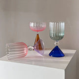 Colorful Cocktail Glass