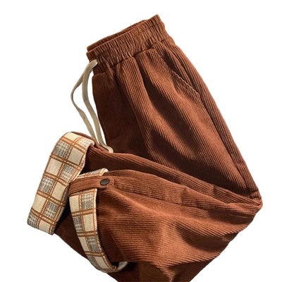 Vintage Kordhose mit Kordelzug für den Herbst