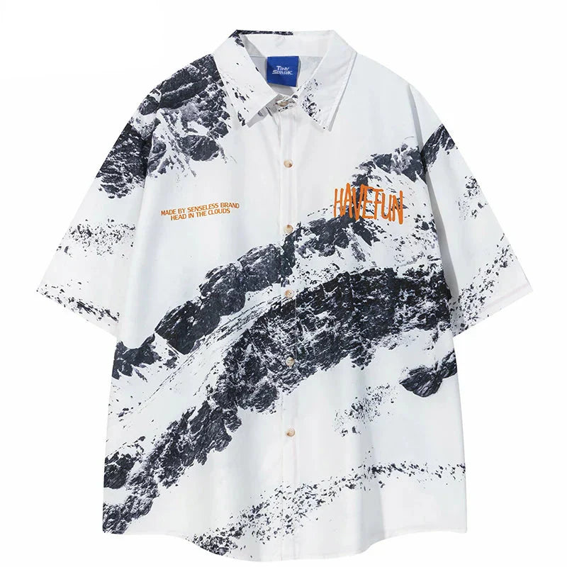 Abstract Summer Short Shirt