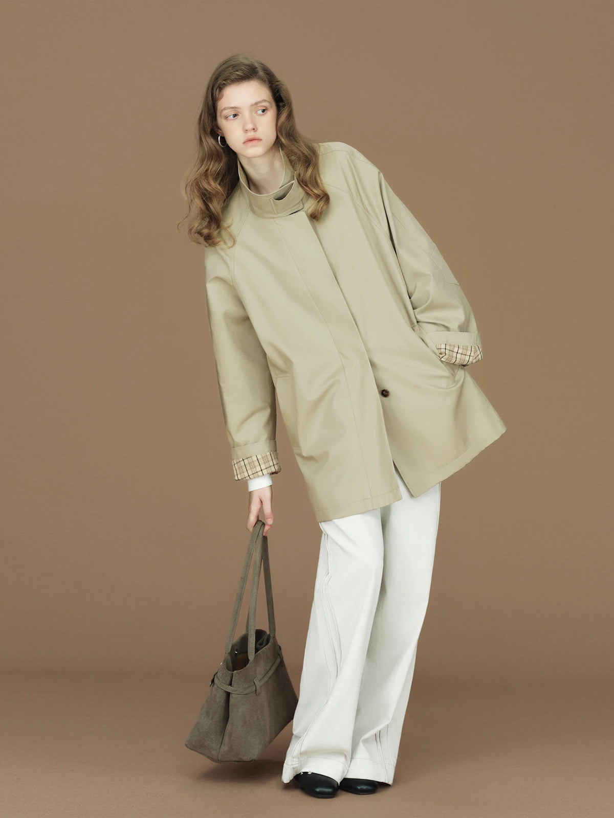 Heritage High Collar Trench Coat