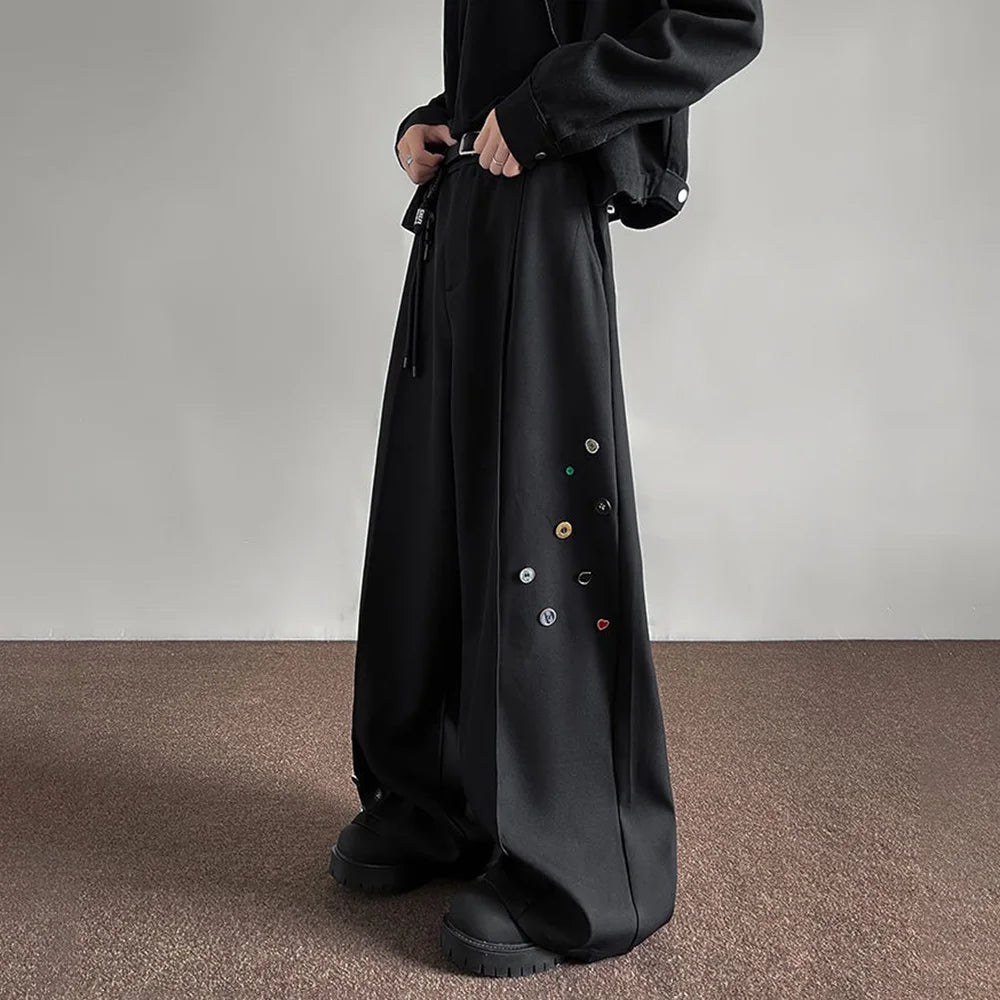 Grunge Wide-leg Soft Boy Pants