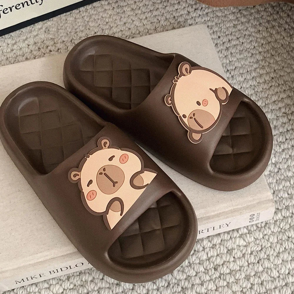 Capybara Thick Sole Slippers