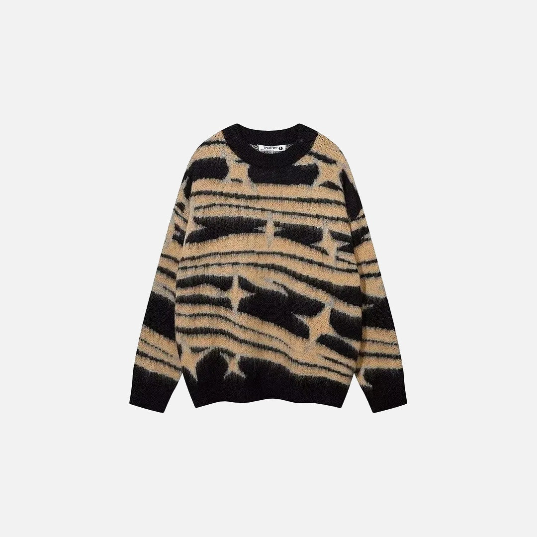 Star Cozy Warm Fuzzy Sweater
