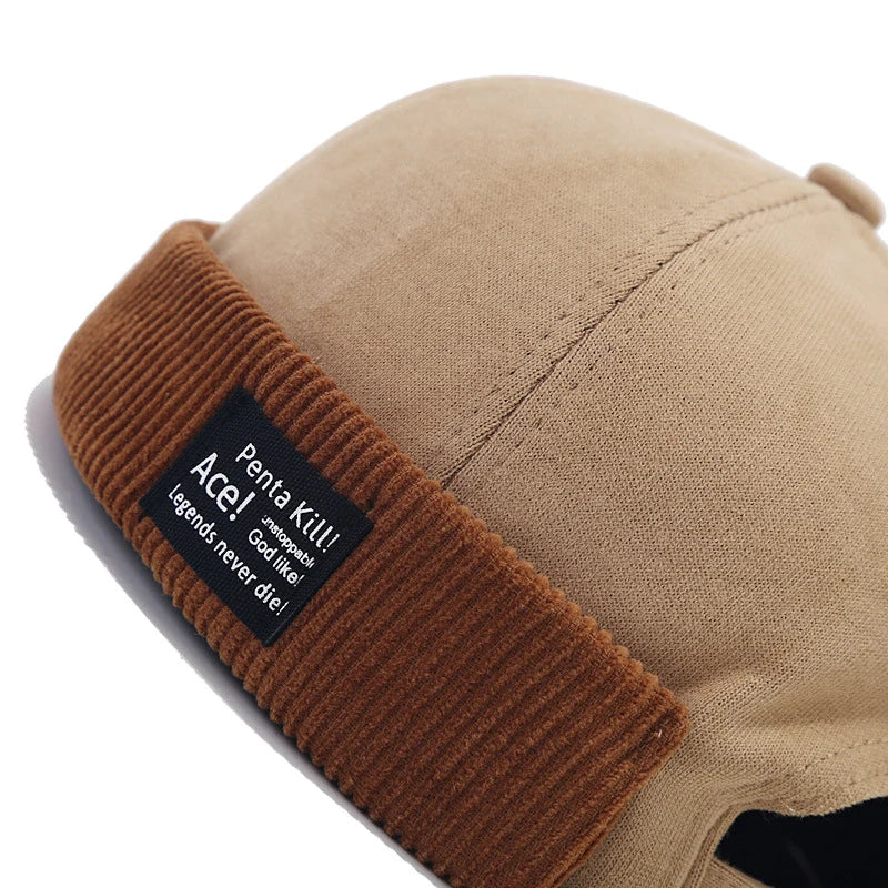 Beanies Strap Corduroy Skull Caps
