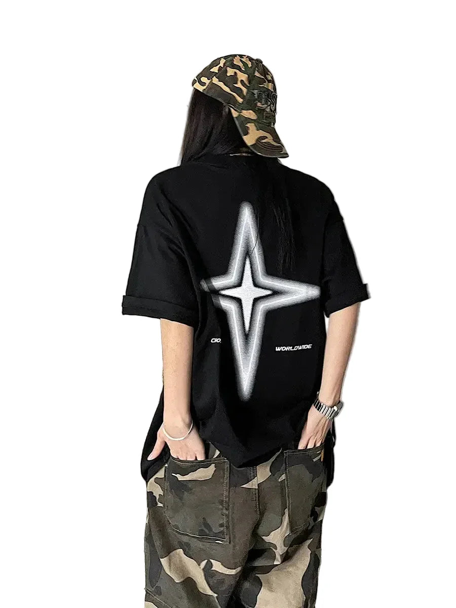 Y2K Star Oversized T-shirt