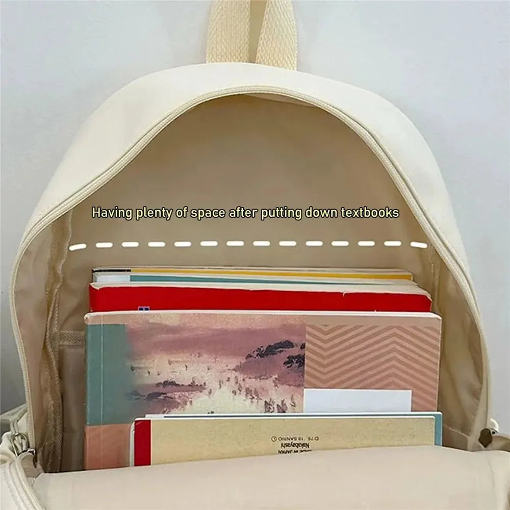 Nylon Multi-pocket School Backpack