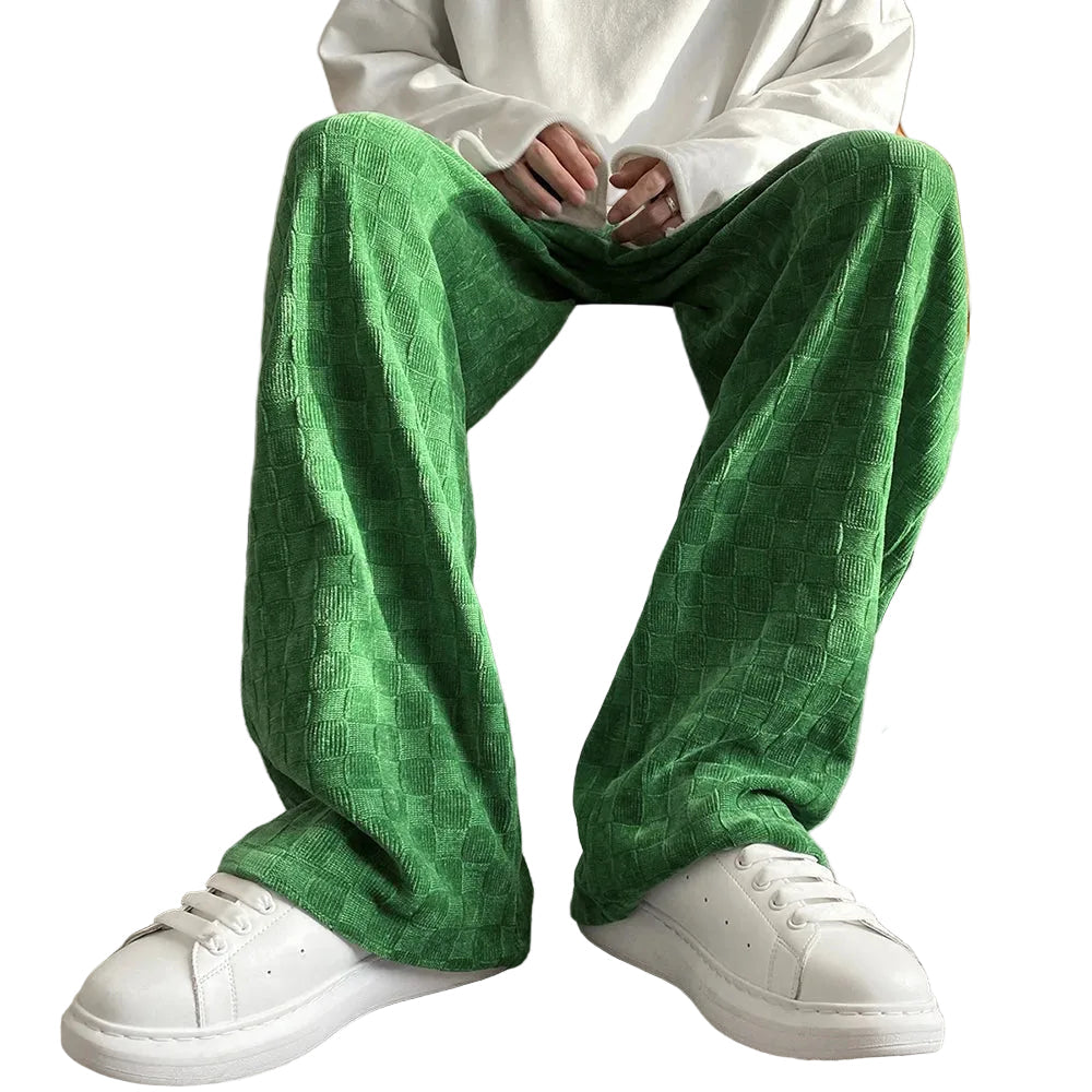 Y2K Straight Leg Checkered Sweatpants