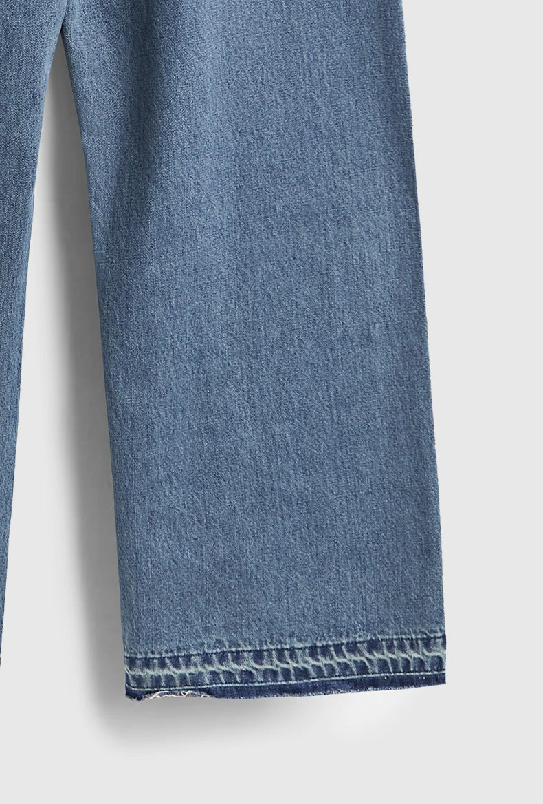 Vintage Washed Denim Jeans