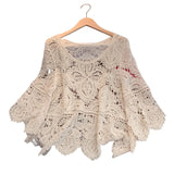Crochet Versatile Shawl Cropped Handmade Top