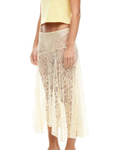 Soft Girl Transparent Lace Skirt