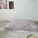Solid Color Simple Striped Pillowcase
