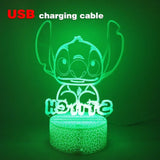 Led Cute Touch Lamp Anime Stitch