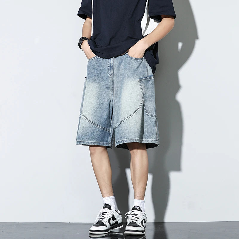 Y2K Baggy Washed Denim Shorts