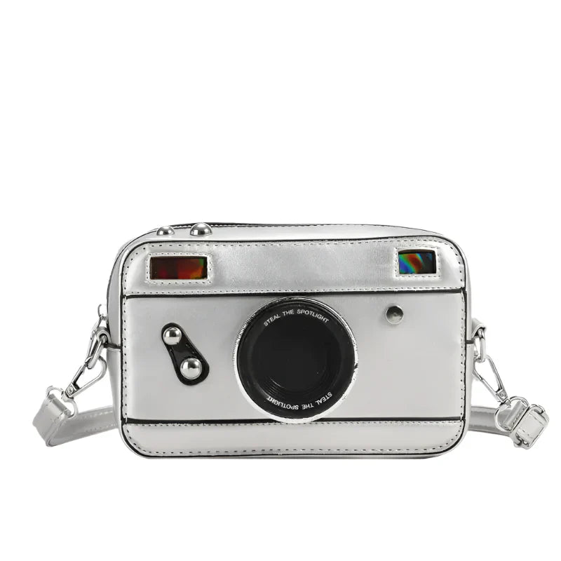Blue Camera Shape Cross Bag