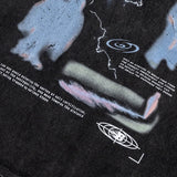 Vintage  Graphic Escape Washed Black T-Shirt