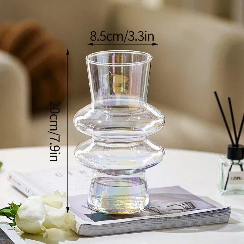 Creative Glass Flower Vintage Vase