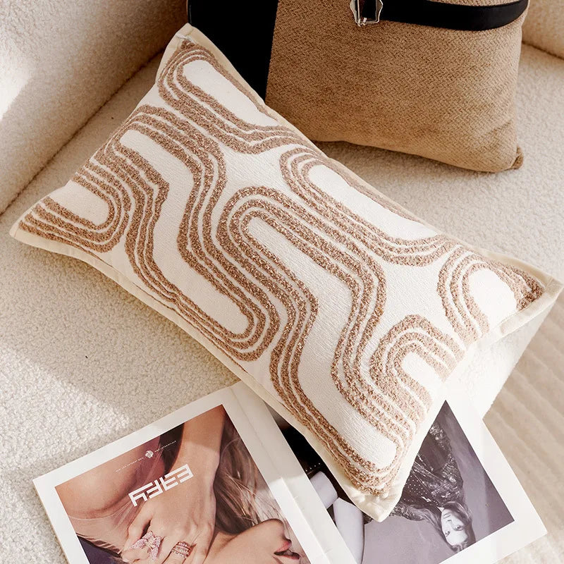 Light Luxury Throw Brown Pillow Cover