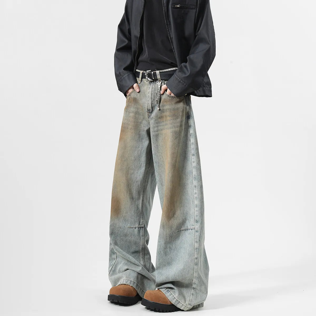 Rusty Loose Fit Metal Denim Jeans