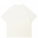 Casual Blurred Graphic White T-Shirt