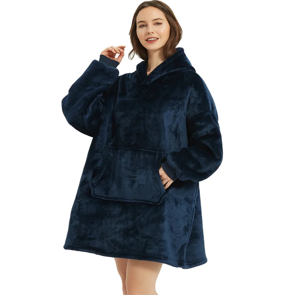 Winter Wearable Blankets Soft Warm Sweatshirt