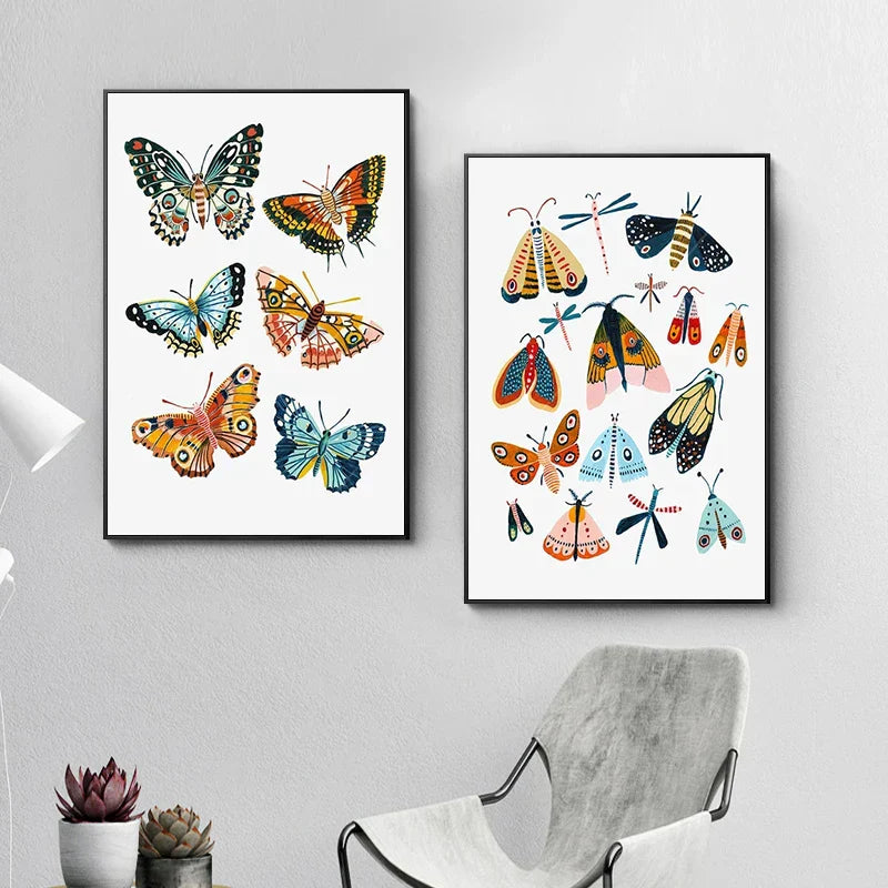 Butterfly Caterpillar Spring Posters