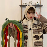 Frog Crochet Hat