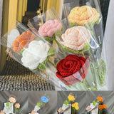 Gestrickter Rosen-Tulpen-Blumenstrauß für Hochzeiten