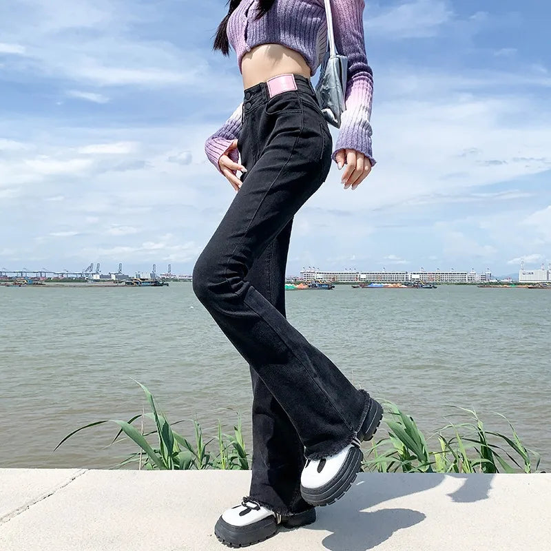 Acubi High Waisted Flare Pants