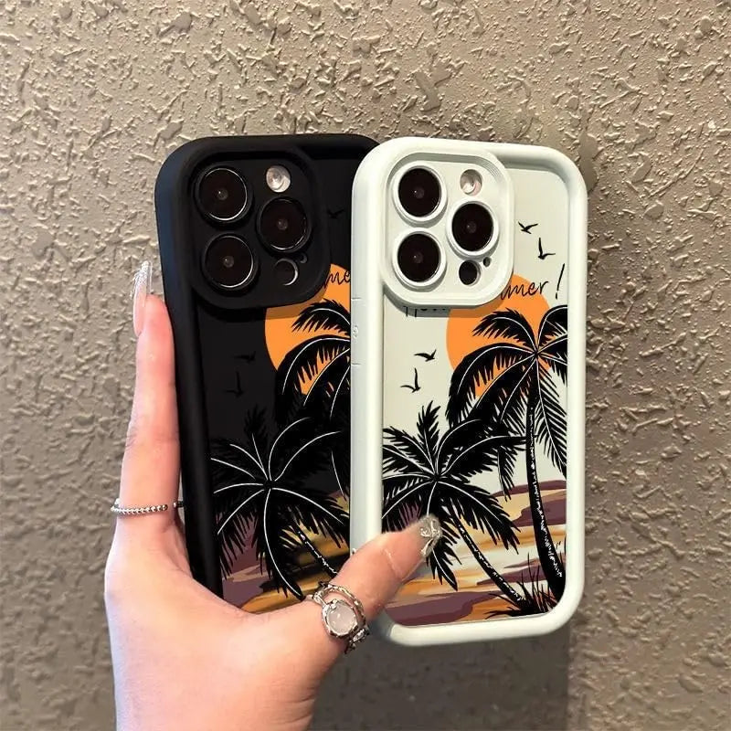 Tree Summer Style Painting iPhone Case