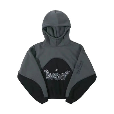 Vintage Bunter Heiliger Gottes Oversized Hoodie