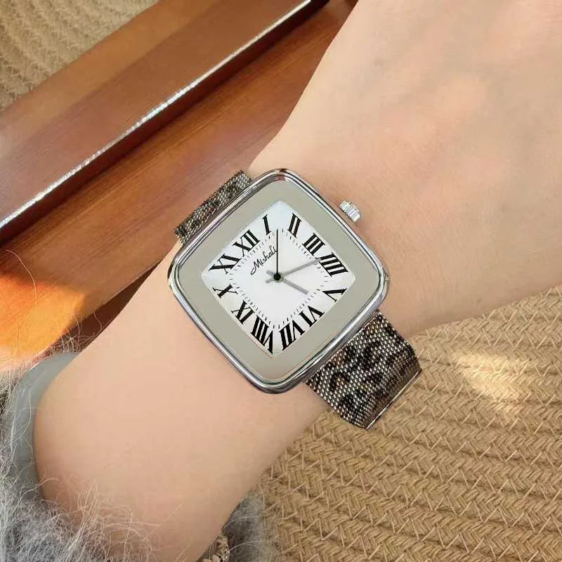Leopard Print Strap Women's Watch