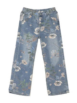 Autumn Floral Wide Leg Jeans