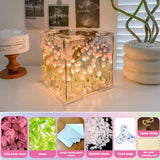 Creative Diy Tulip Flower Sea Cube Night Lamp