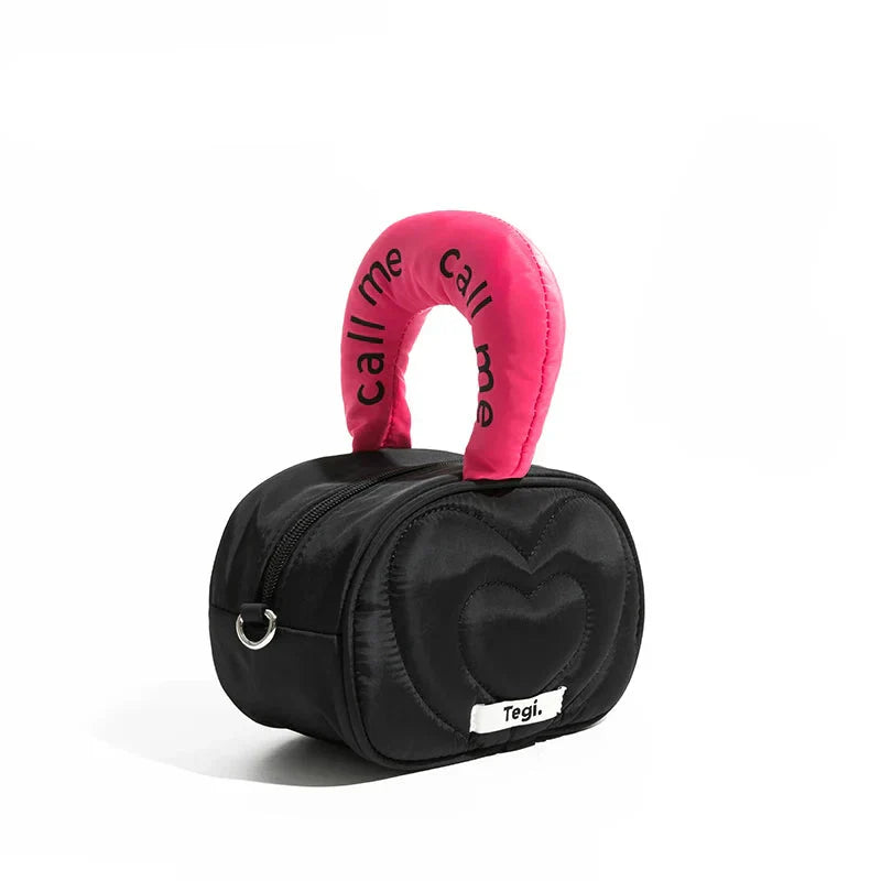 Weird Core Heart Embroidery Bag