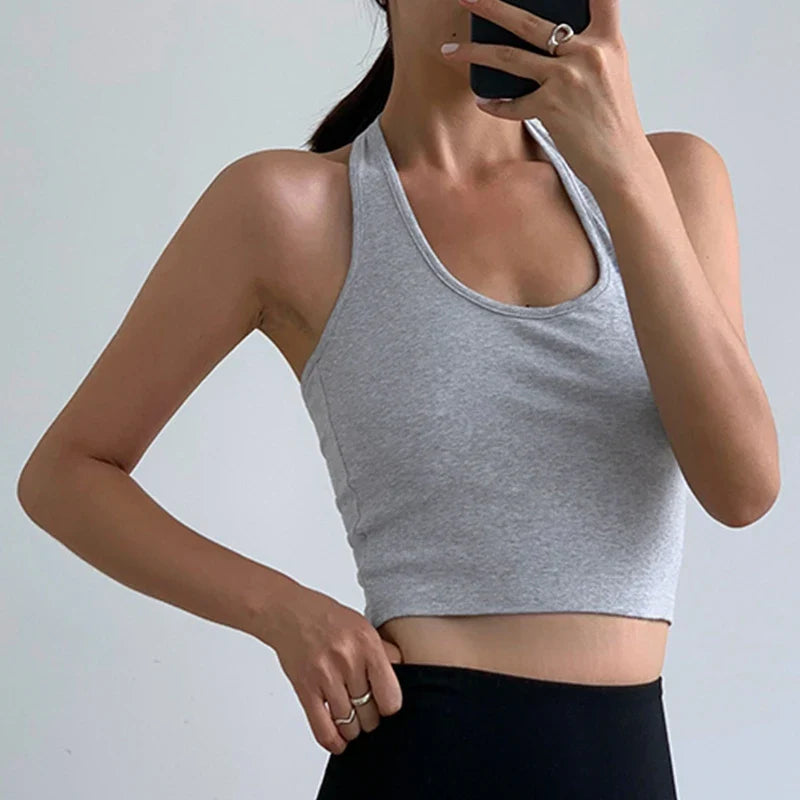 Backless Women's Summer Halter Top